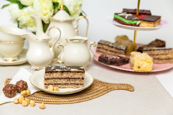 Hazelnut Charlotte Slice